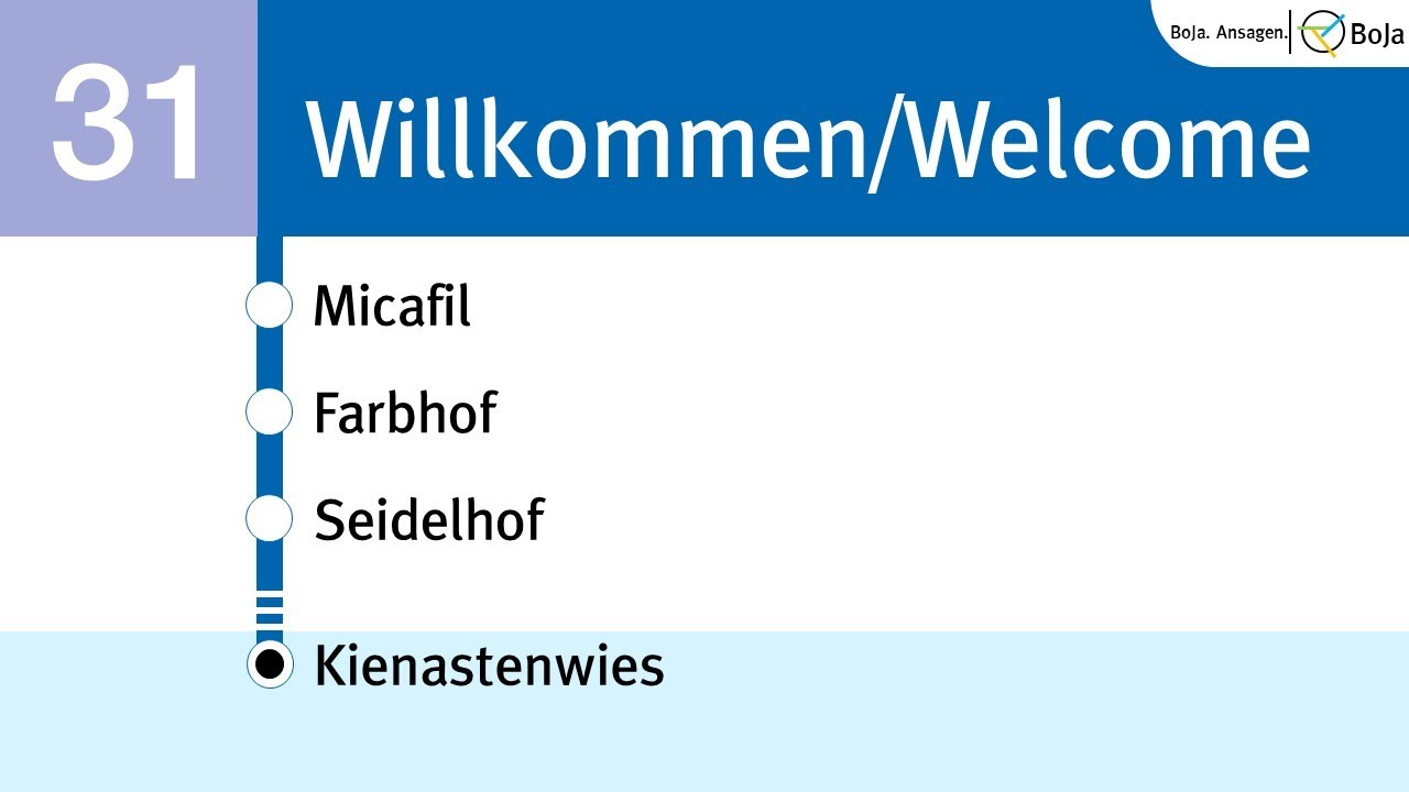 VBZ/ZVV Ansagen | 31 Hermetschloo - Kienastenwies | BoJa Ansagen