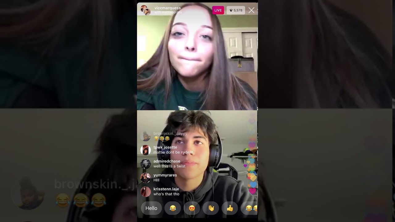 Mattia explains why Roshaun is mad *roshaun unfollowed Mattia* | vic's live 12/25/19