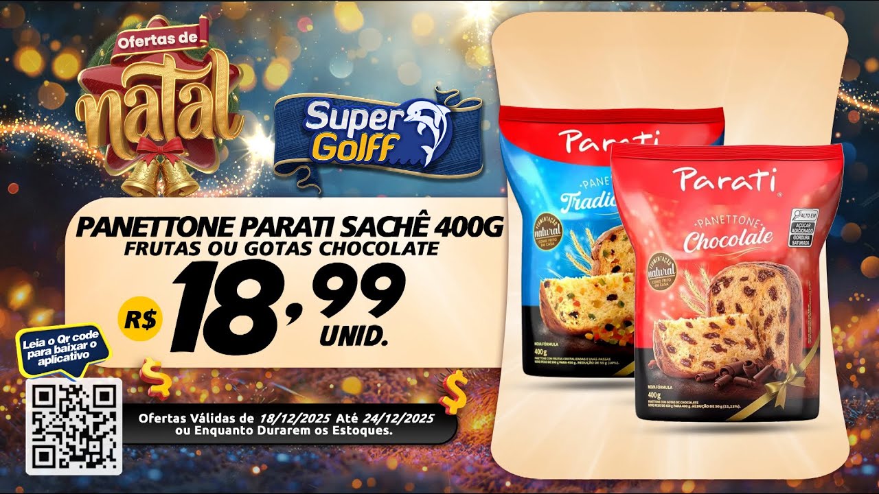 Ofertas de Natal Super Golff! Ofertas Válidas de 18/12 a 24/12/2025