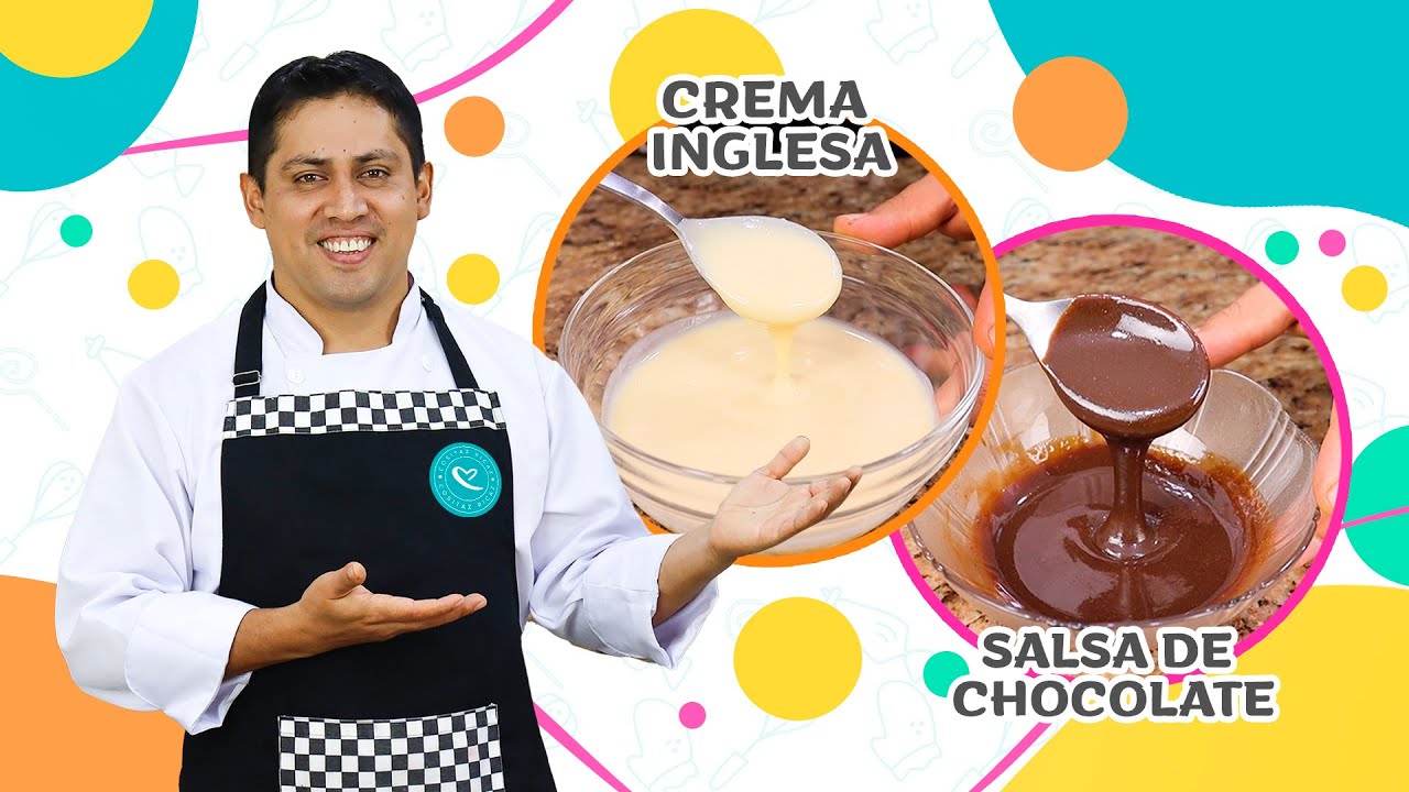 Cómo hacer Crema Inglesa y Salsa de Chocolate para REALZAR tus postres  / Cositaz Ricaz