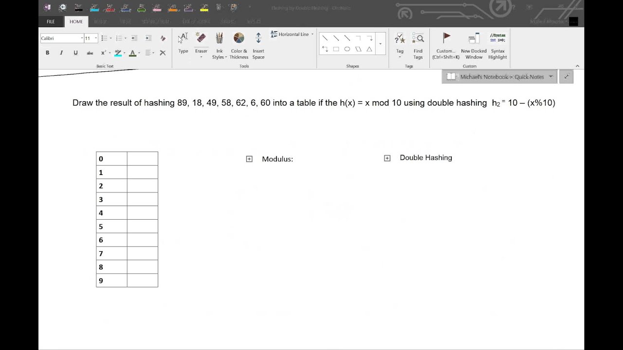 Hashing - Part 4: Double Hashing