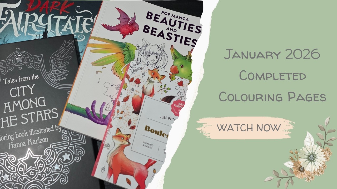 January 2026 Completed Colouring Pages