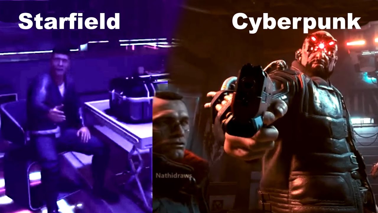 Starfield vs Cyberpunk - Cutscene Comparison