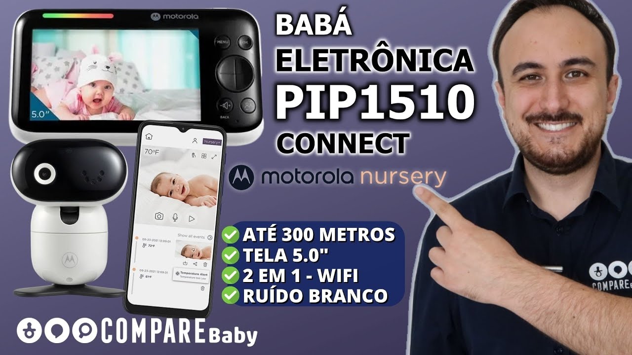 Babá Eletrônica PIP1510 Connect Motorola |✅ 2 em 1 WIFI - Unboxing e Funções [LANÇAMENTO]