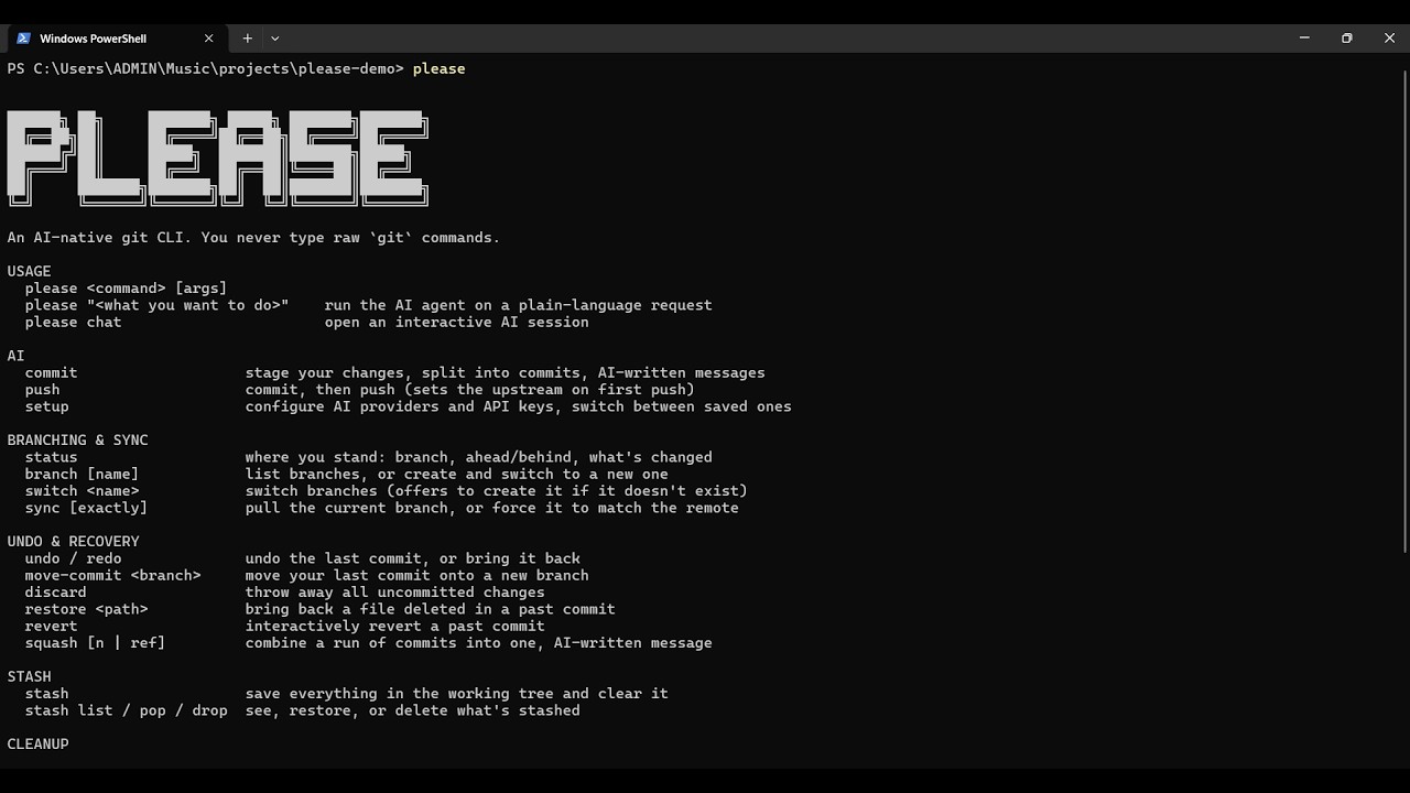 I Built an AI Git CLI that Stages, Commits & Pushes for You | PLEASE