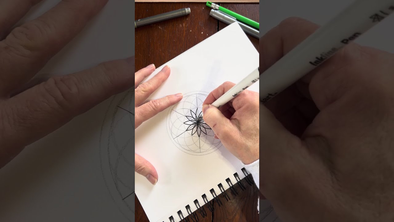 Healing circles 3-making a mandala from the seed of life