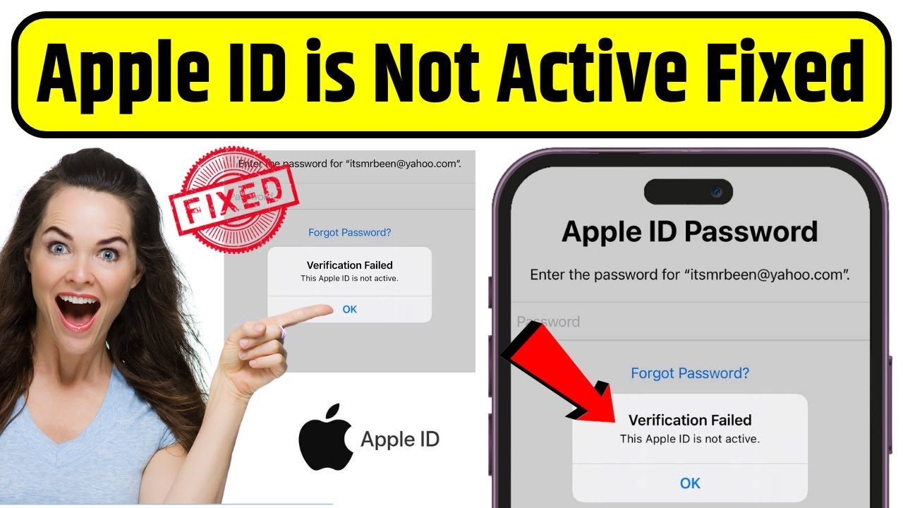 Verification Failed This Apple ID is Not Active 100% Fixed | This Apple ID is Not Active Problem Fix