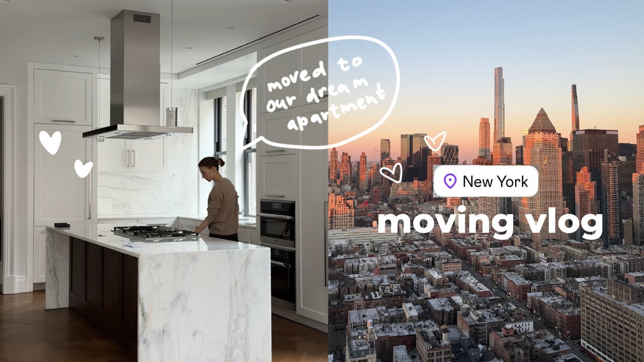 NYC moving vlog + empty apartment tour | let's move to our dream apartment in the city!
