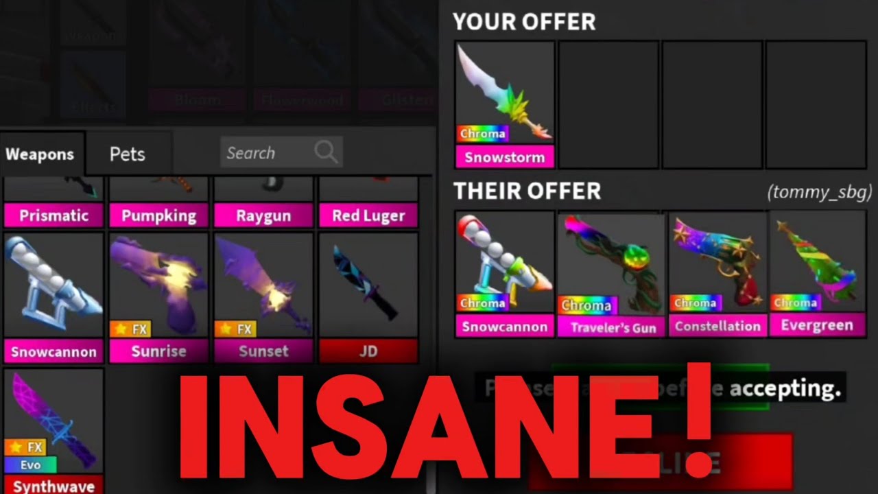 What do people offer for CHROMA Snowstorm? | Murder Mystery 2