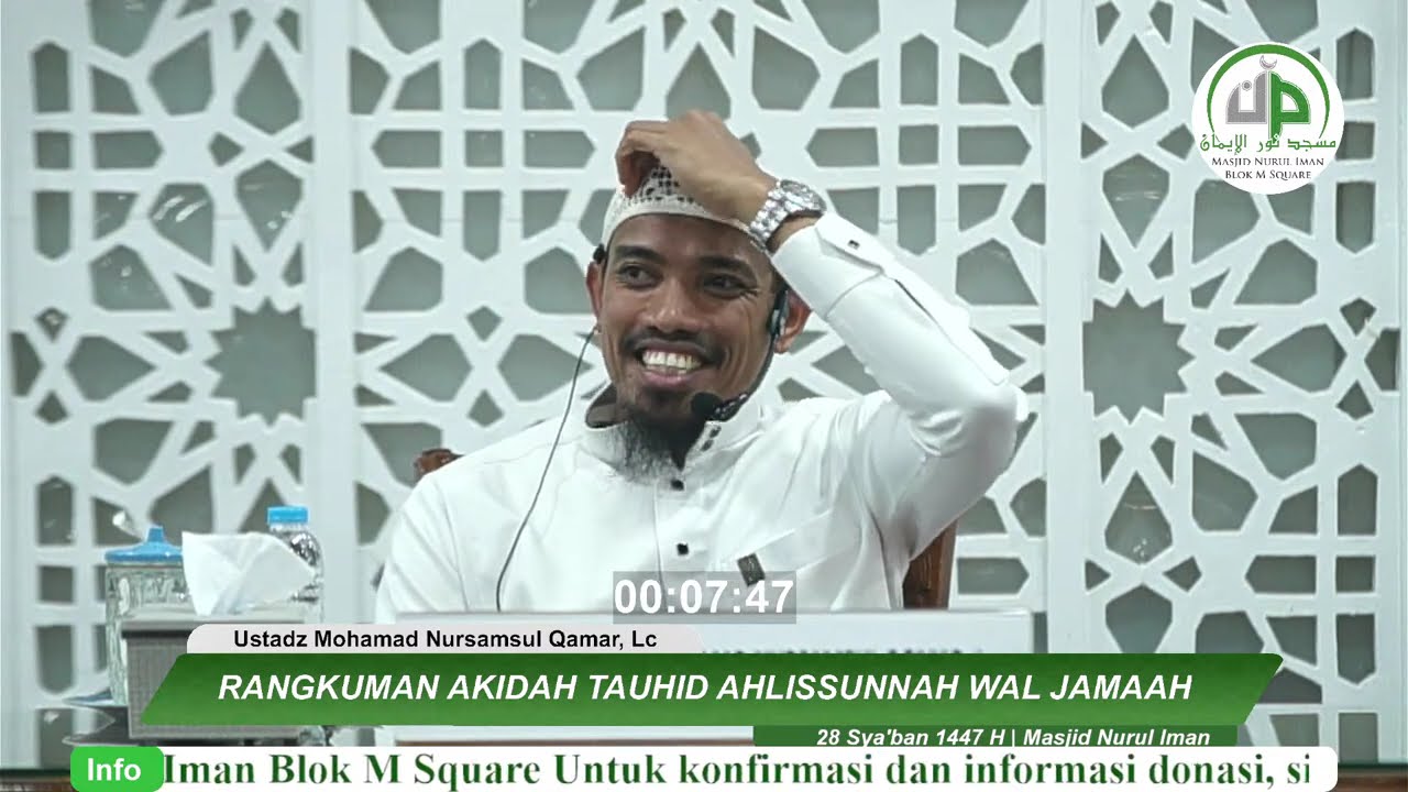 Rangkuman Akidah Tauhid Ahlissunnah Wal Jamaah - Ustadz Mohamad Nursamsul Qamar, Lc