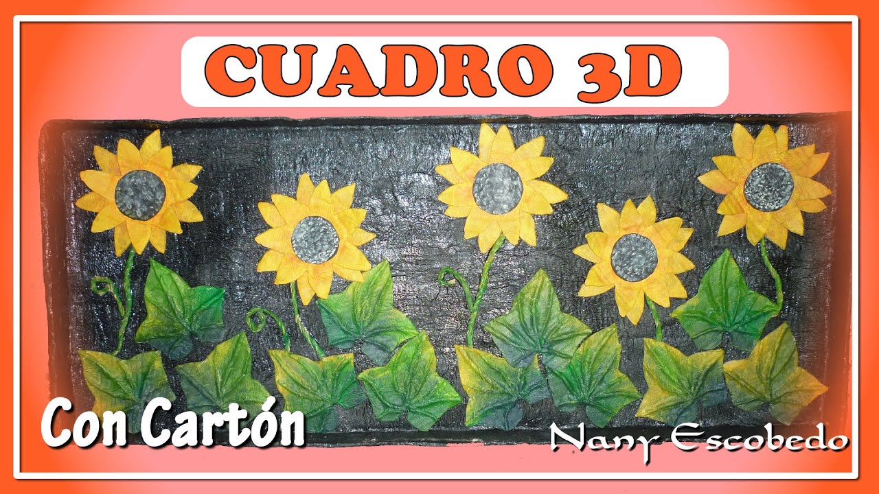CUADRO 3D CON CARTÓN
