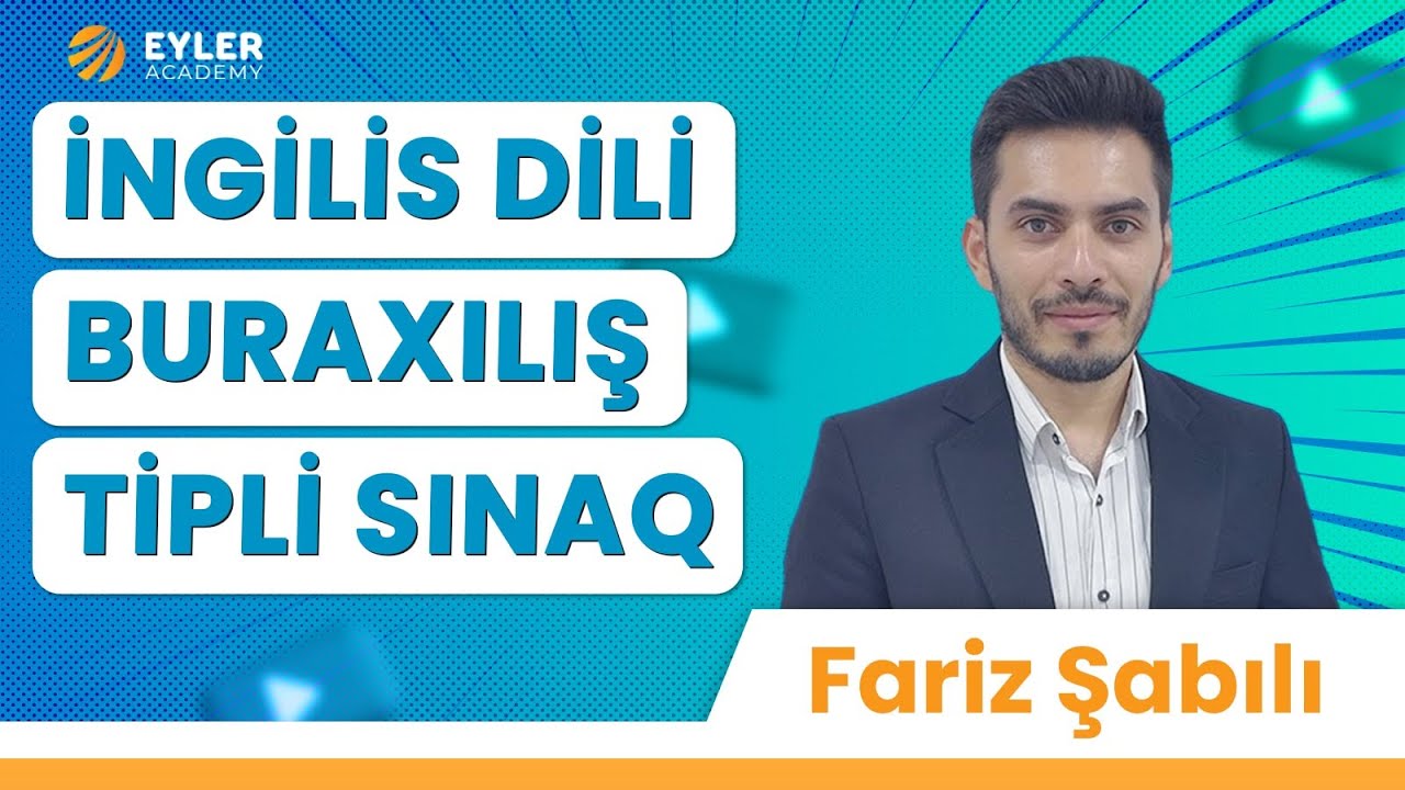 ✅❗️👉🏻İNGİLİS DİLİ BURAXILIŞ TİPLİ SINAQ/FARİZ ŞABILI