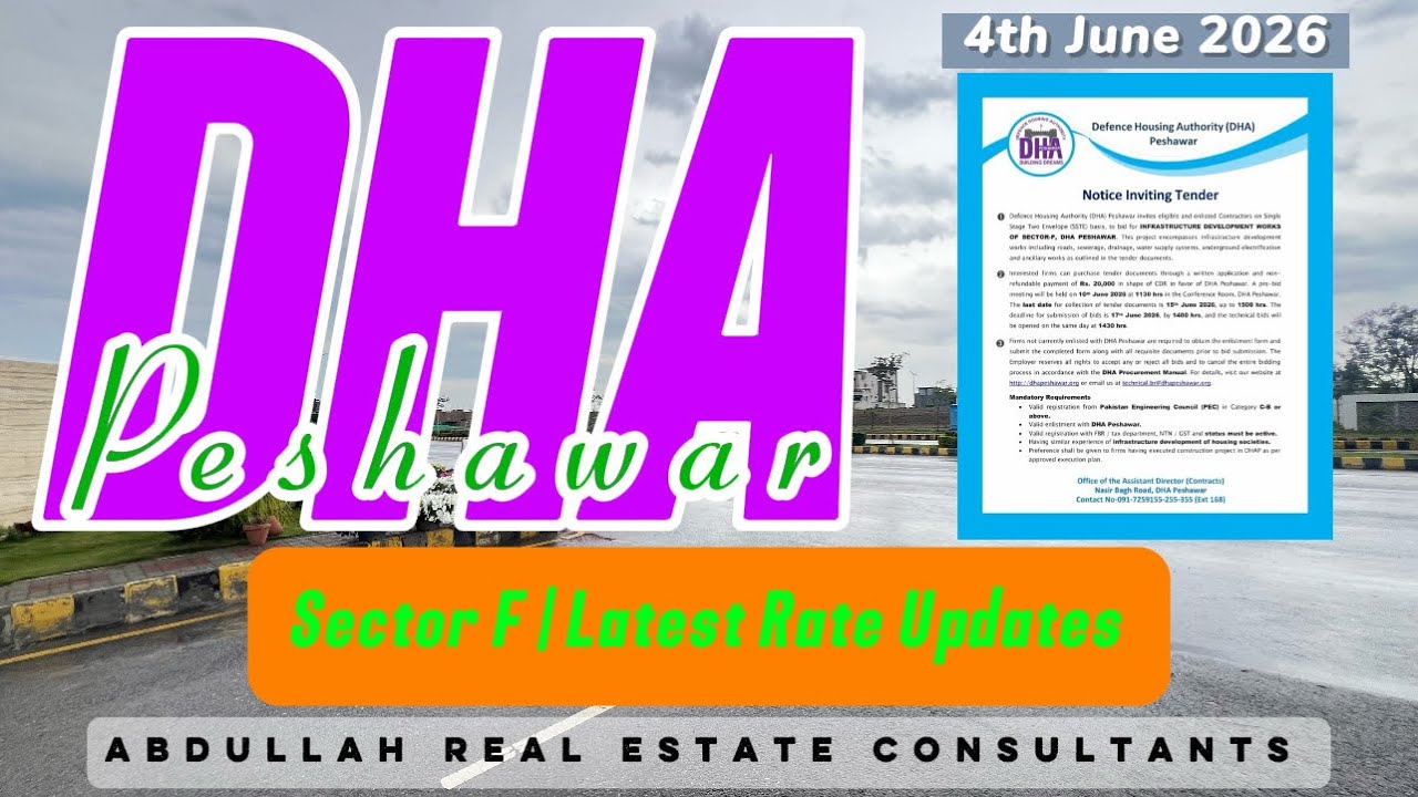 Announcement to Commence Development of Sector F | DHA Peshawar | Time to Invest! | Rate Updates 
