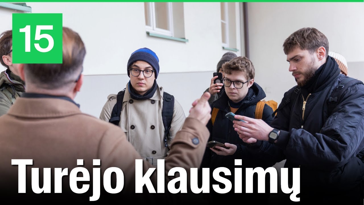 I&scaron;ėjusį i&scaron; Prezidentūros Robertą Kauną apsipito protestuotojai su klausimais