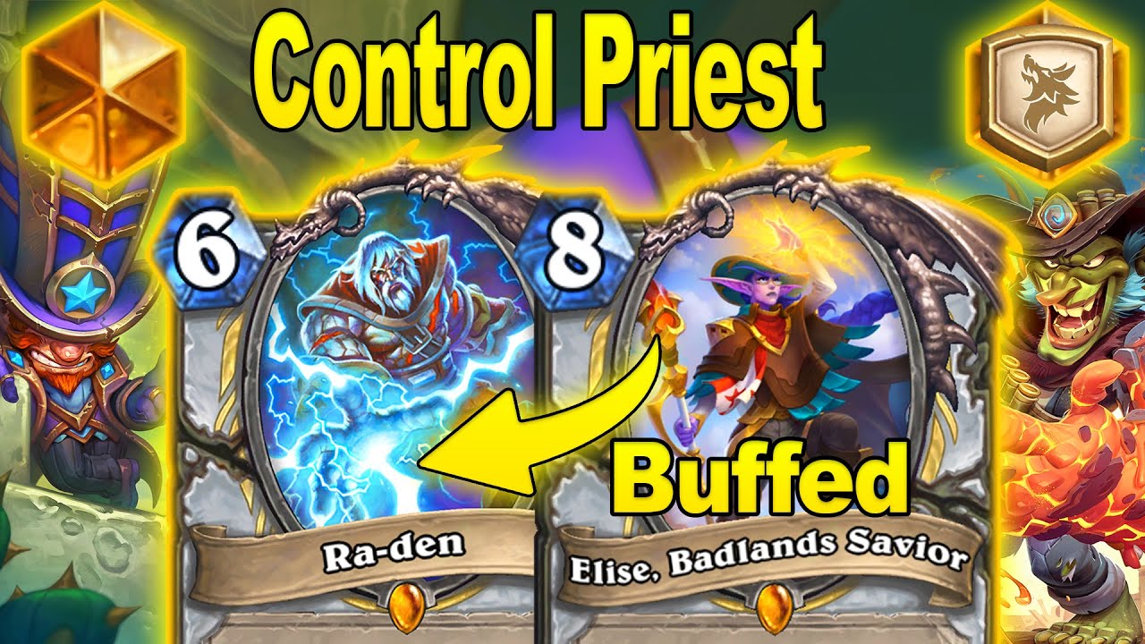 How Strong Is My Buffed Control Priest Deck To Play At Showdown in the Badlands | Hearthstone