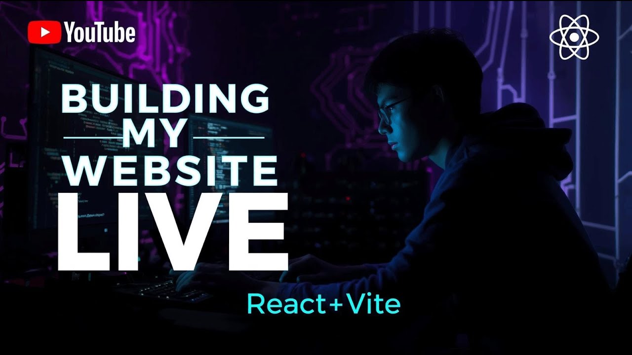 Creating My Channel Website From Scratch 🚀 | React + Vite Livestream
