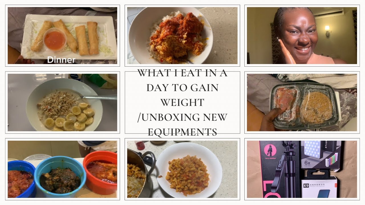 Affordable vlogging kits |Foods I eat to gain weight |MealUnboxing| #video #weightgain