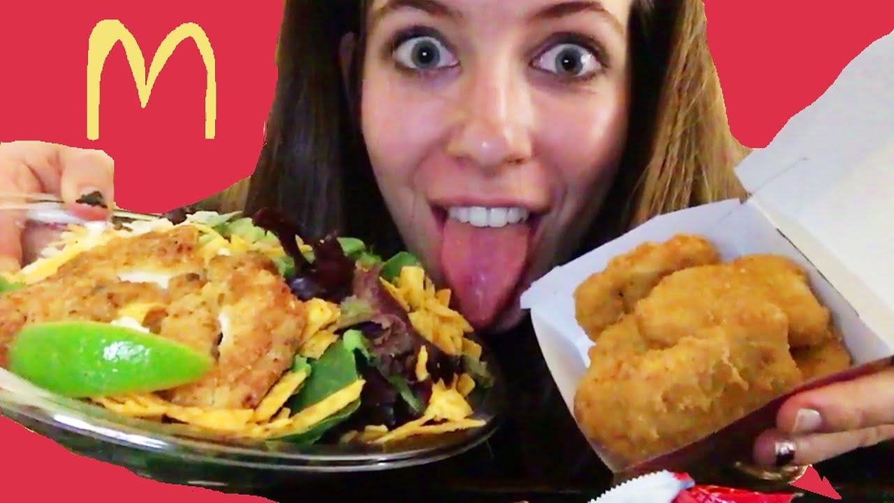 Chicken Mc'Nuggets & Mcdonald's Southwest Chicken Salad!!! | MUKBANG | EATING SHOW