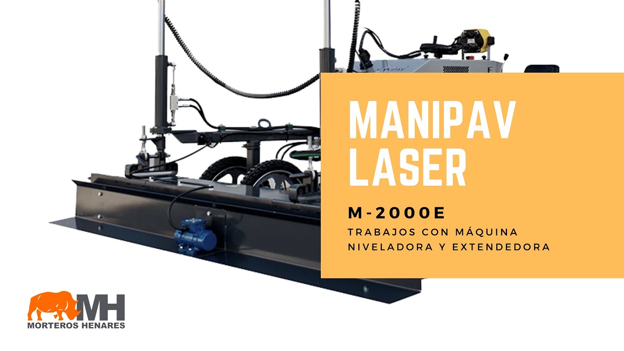 Venta de Extendedora y niveladora de hormigón MANIPAV LASER. MORTEROS HENARES.