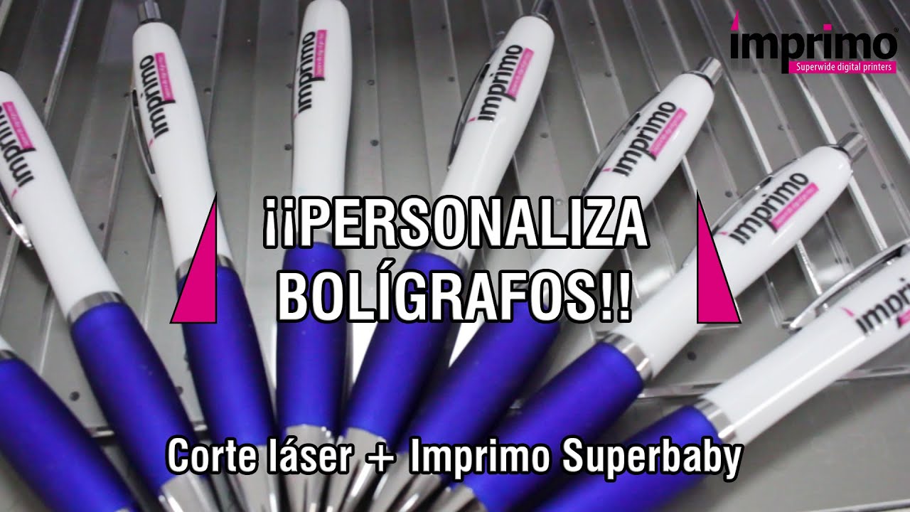 ¡CÓMO IMPRIMIR BOLÍGRAFOS! Combina el corte laser y la impresión directa para imprimir bolígrafos.