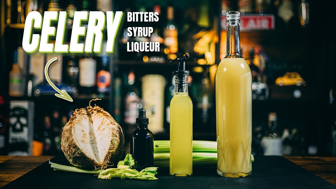Crafting Celery Syrup, Celery Bitters, & Celery Liqueur – Unique Flavours for Creative Mixology