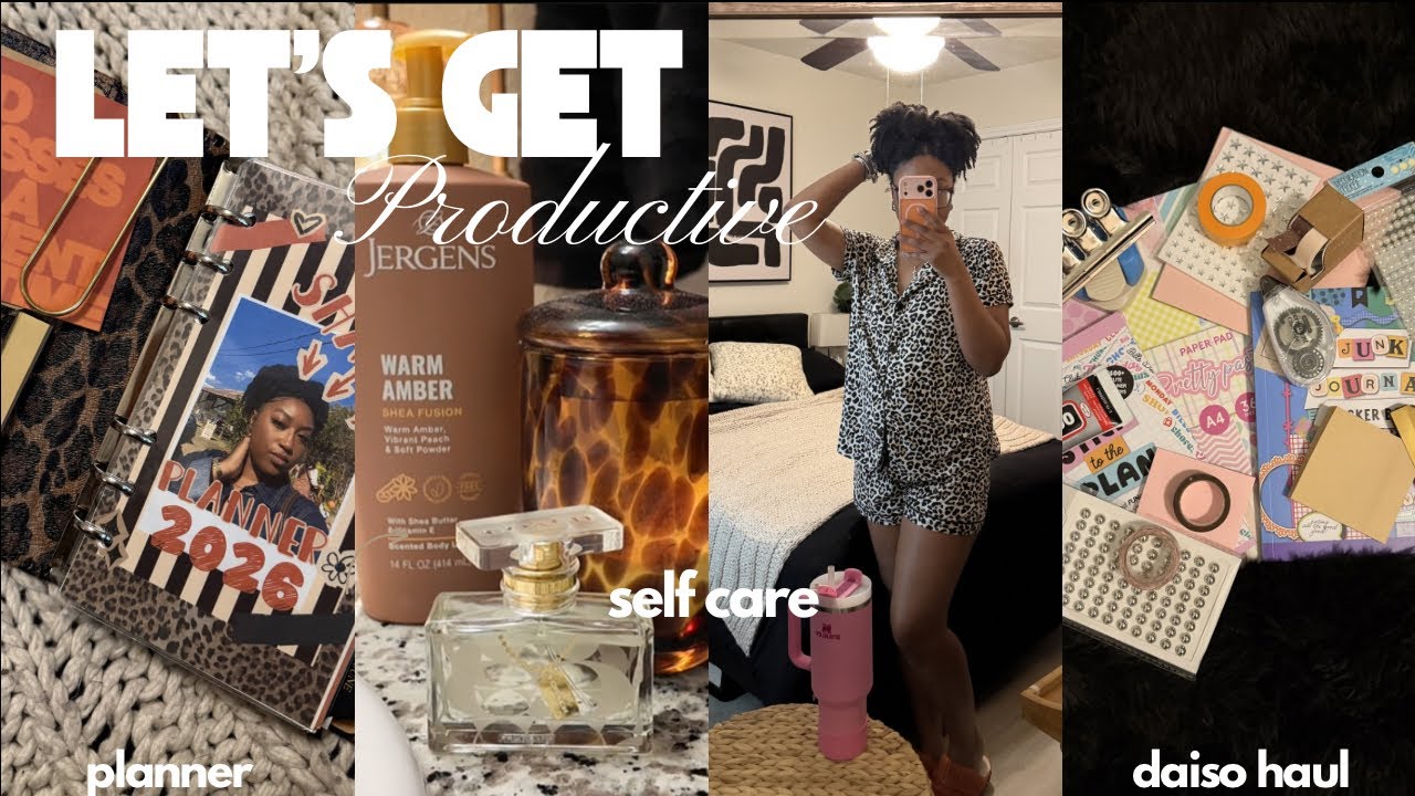 LET’S GET PRODUCTIVE | hobbies, self care, shopping + more
