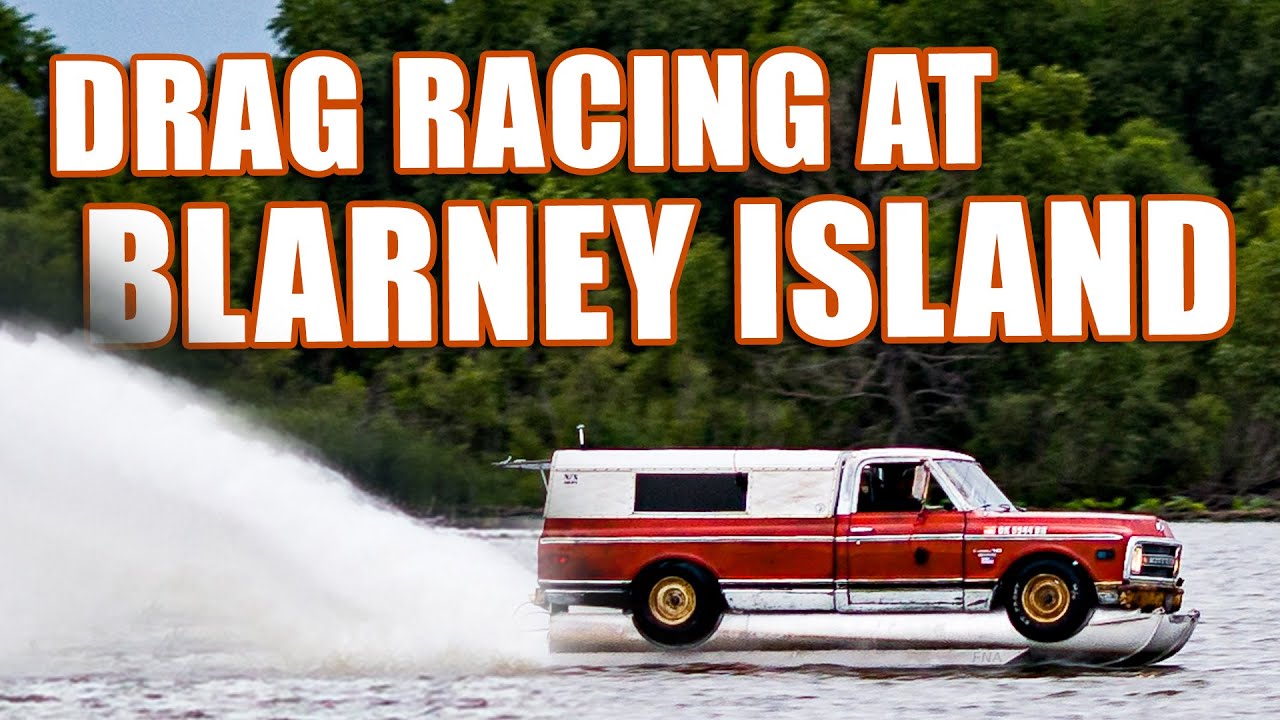 Farmtruck races the World's Fastest Pontoon Boat at Blarney Island! Behind the scenes video!