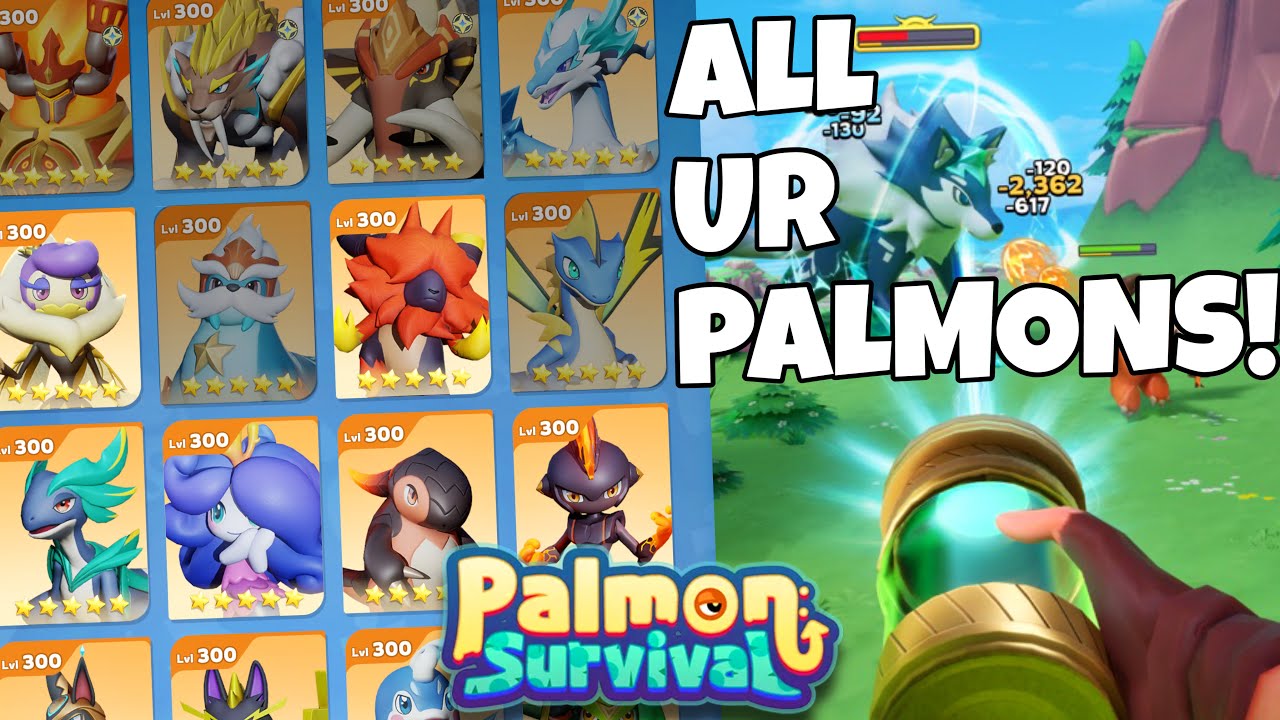 All +26 UR Palmons in Palmon Survival + The Skills & Evolution Form!