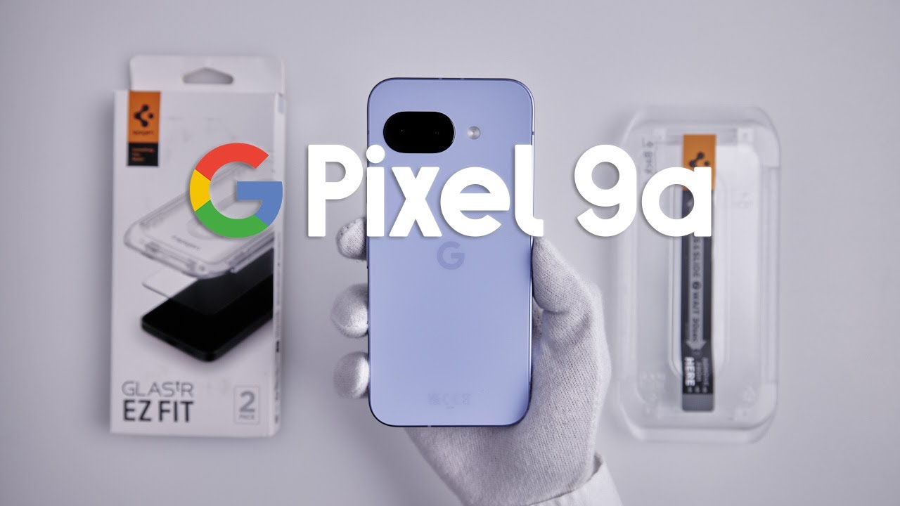 Google Pixel 9a Spigen GLAS.tR EZ Fit Screen Protector Installation