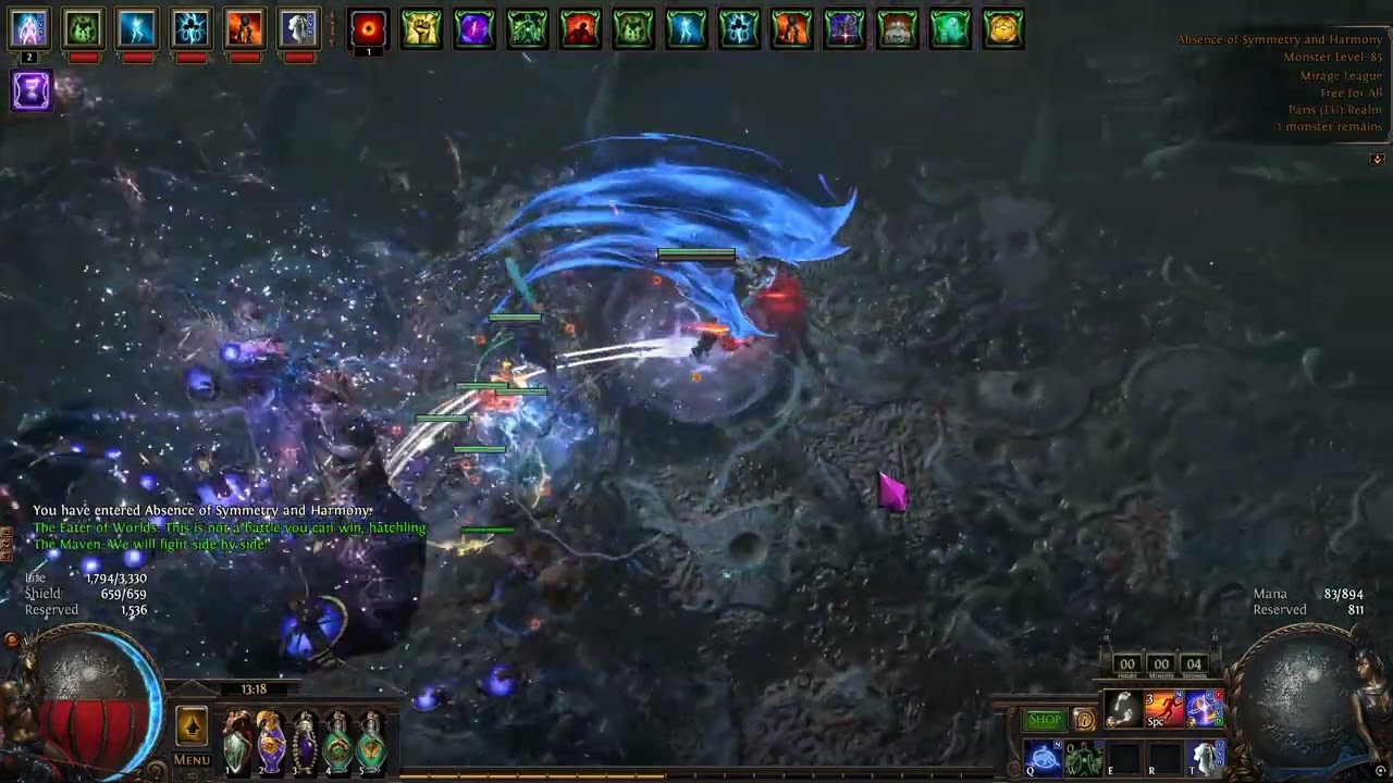 POE 3.28 Penance Brand of Dissipation Elementalist Uber Eater