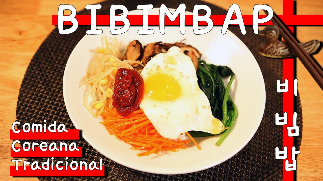 Esta es mi receta de BIBIMBAP/muy saludable y simple de hacer/todo en sólo un sartén
