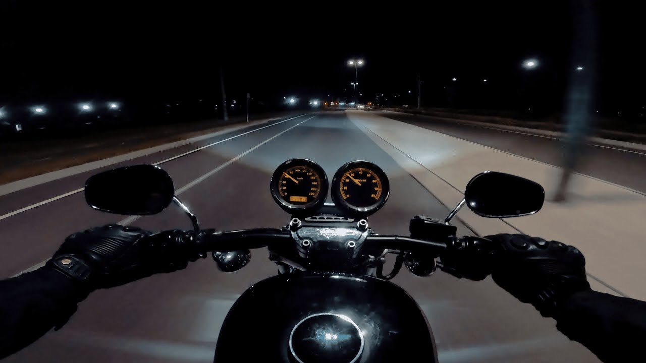Cold Nights | Harley Sportster 1200 (XL1200R) | RSD Exhaust | POV [4K 30FPS]