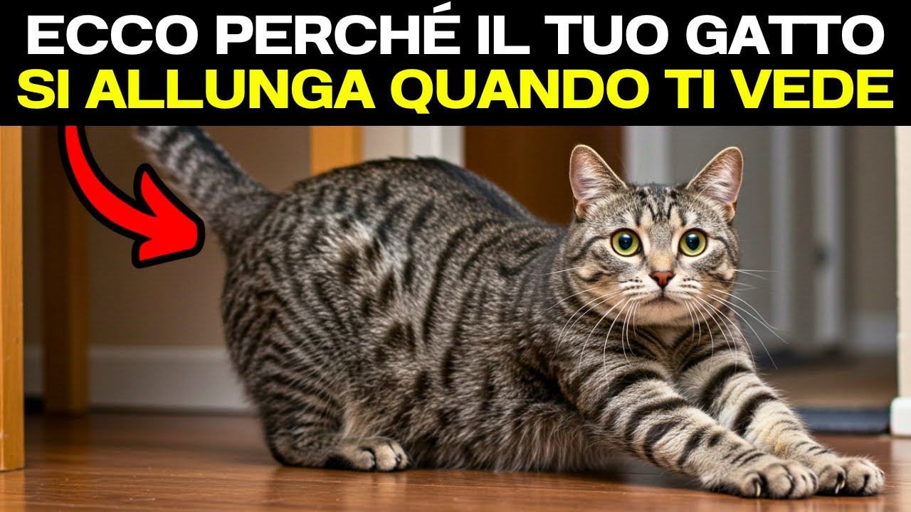 Quando il tuo gatto si allunga quando ti vede, non ignorare ci&ograve; che sta cercando di comunicarti&hellip;