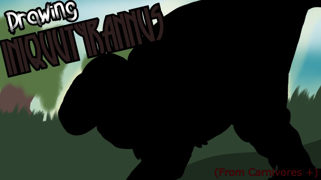 || Carnivores Plus INIQUUTYRANNUS Speed Drawing || Made on Ibis Paint X!