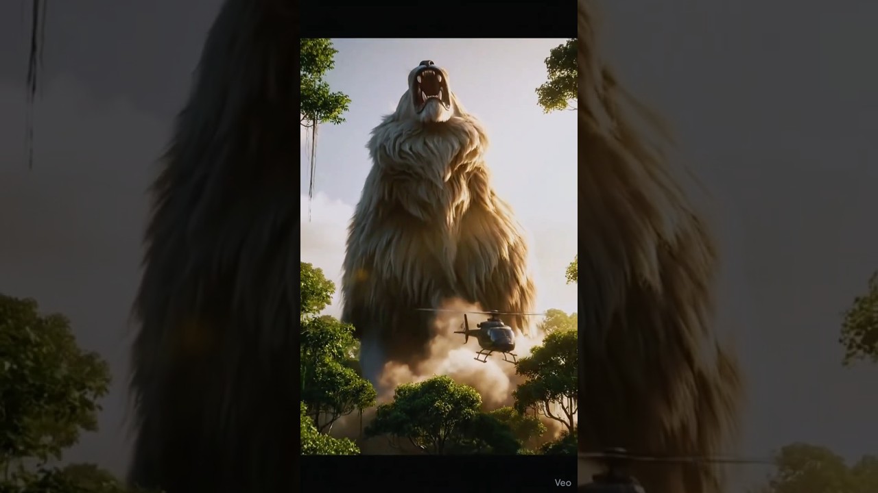 Epic White Lion vs Helicopter! 🦁💥 Jungle Explosion Action Scene | Shinafi Entertainment | #shots