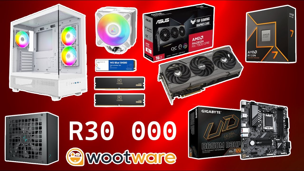 R30 000 (1700 USD) Wootware Build Guide For AAA QHD 2025!