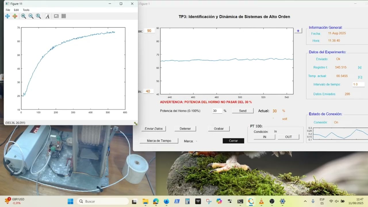 RLAB: Remote Laboratory for Teaching Control. Experiencia con sistema t&eacute;rmico.