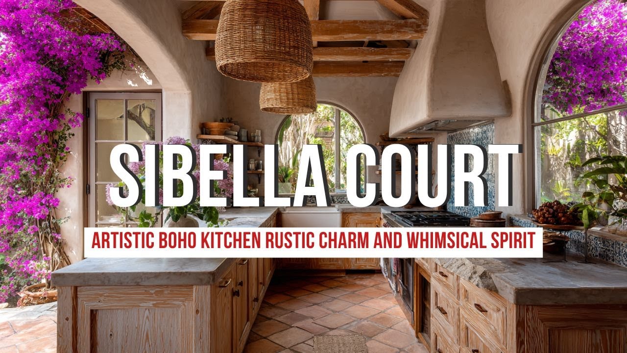 Artistic Boho Kitchen Inspired by Sibella Court with Rustic Charm and Whimsical Spirit