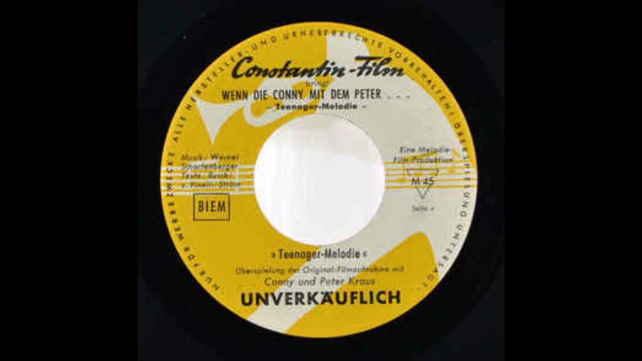 Conny Froboess & Peter Kraus  -  Teenager-Melodie  1958