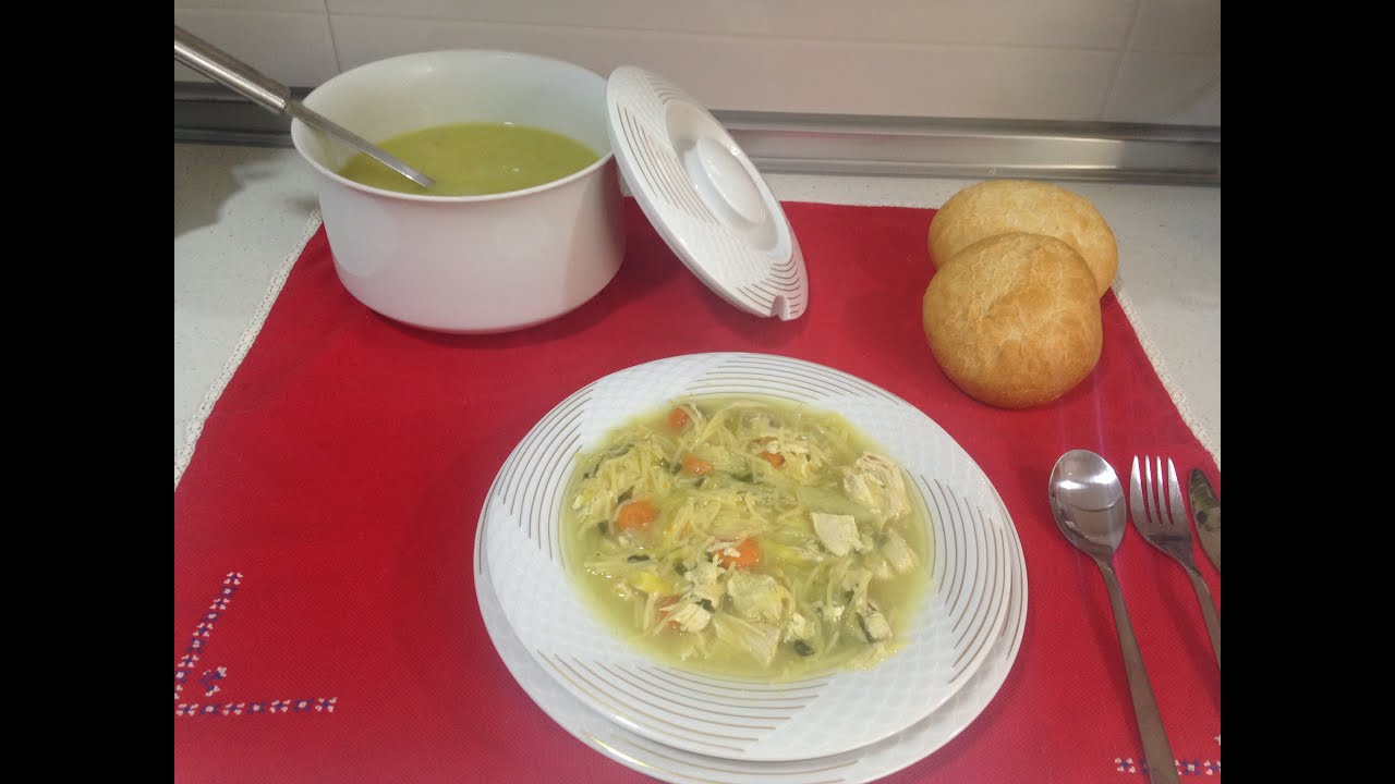 Receta de Sopa de pollo con fideos, Monsieur Cuisine SilverCrest Lidl