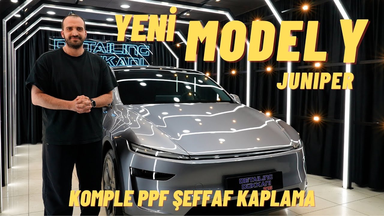 Yeni Tesla Model Y Juniper'e Komple PPF Şeffaf Kaplama