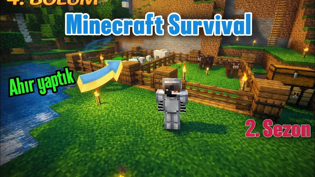 Minecraft Survival 2. Sezon 4. Bölüm (Ahır yaptım) 2026