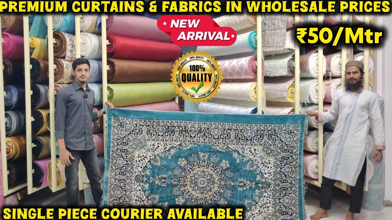 Fabrics, Carpets, Curtains, Door mats, Bedsheets Wholesale market || Cheapest Hyderabad Handlooms