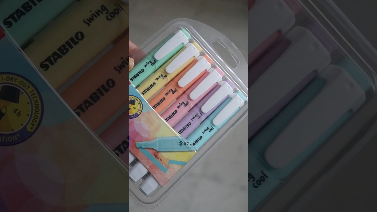 Stabilo swing cool pastel highlighters (set of 6) | Bullet journal week planner 2.3