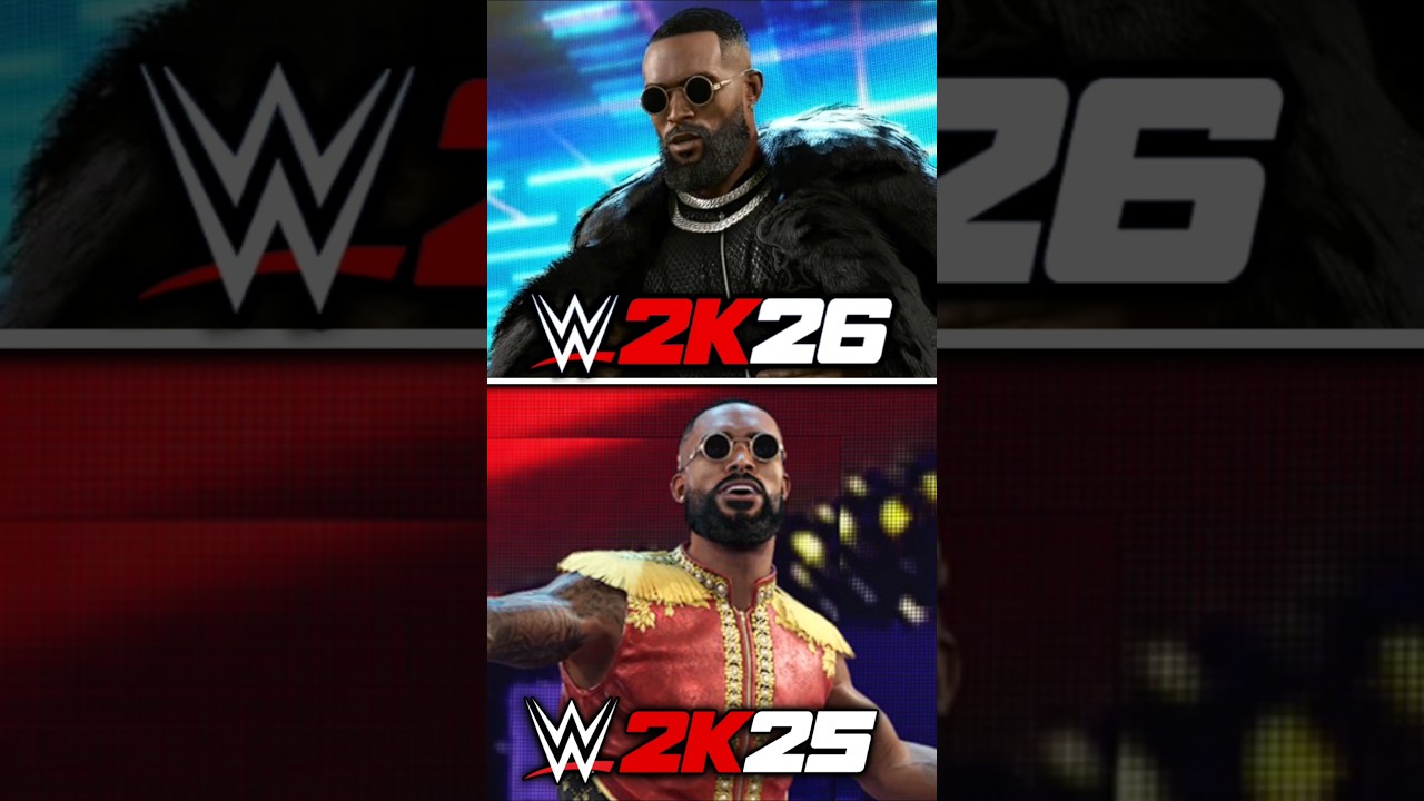 WWE 2K26 vs WWE 2K25 #shorts #wwe