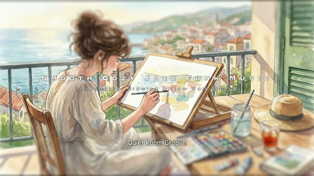 Home Studio Weekend 🎨 Cozy Jazz Funk Music for Drawing & Journaling (90 Minutes)