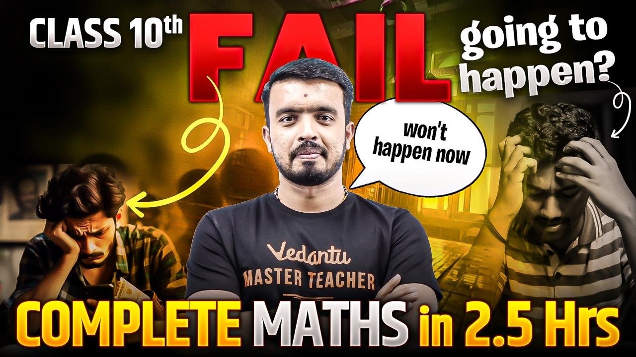 Complete Maths in 2.5 Hours! | SSLC 2026 One-Shot | Yashaswi Sir