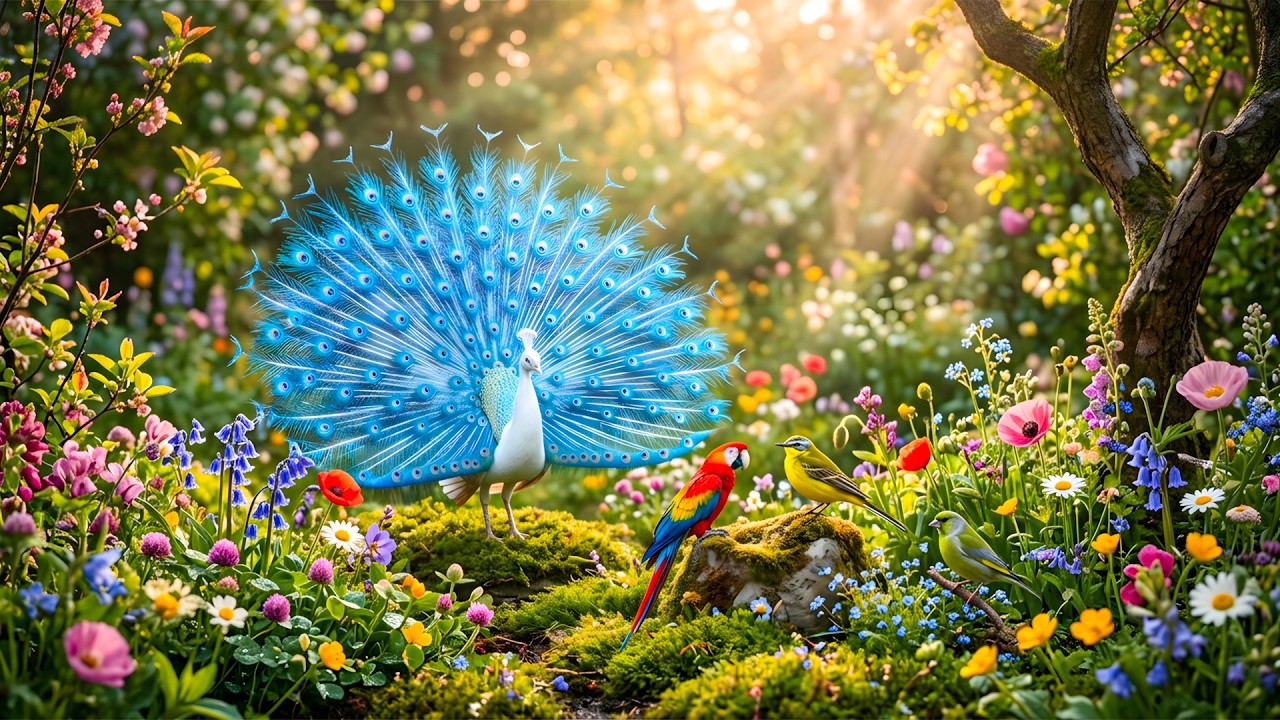 🌼 Beautiful Spring Nature Sounds & Piano 🎹 Healing Music for Calm, Relaxation & Serenity