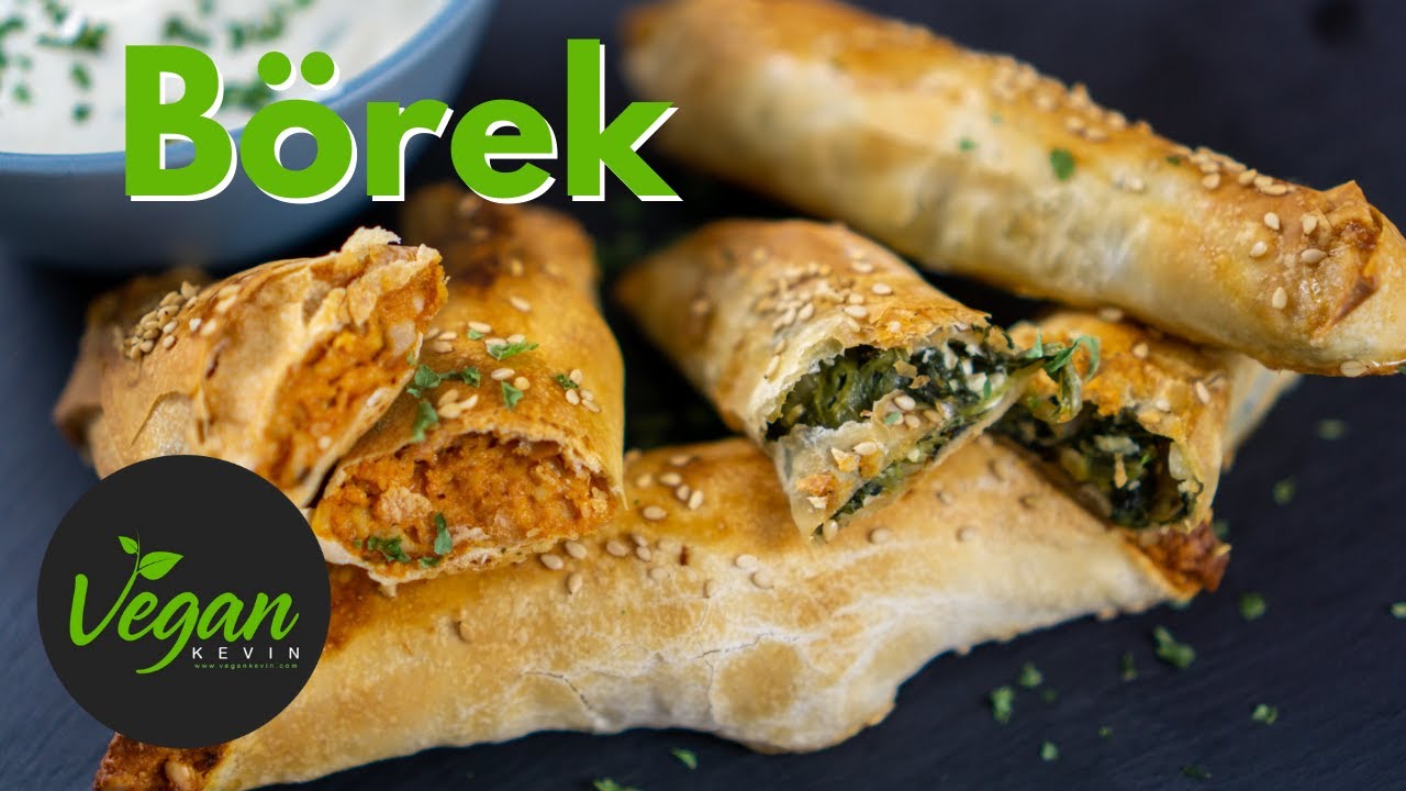 VEGANE BÖREK mit Spinat und Tomate - REZEPT
