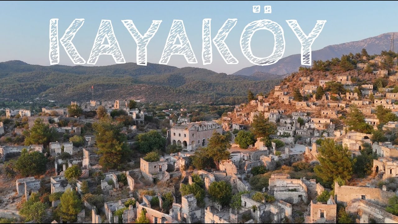 KAYAKÖY Fethiye / TÜRKIYE  🇹🇷 4K DRONE Views Relaxing music and Views